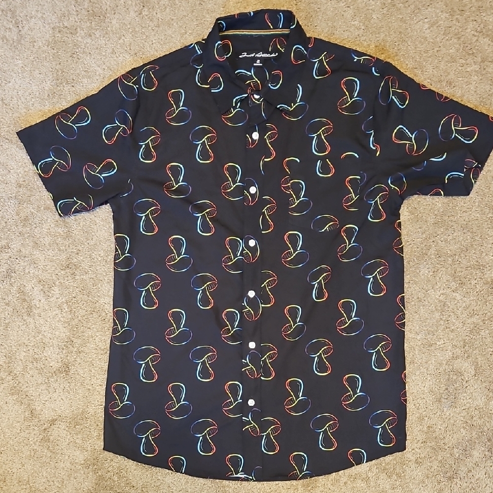 Stylish Black Patterned Men's Shirt